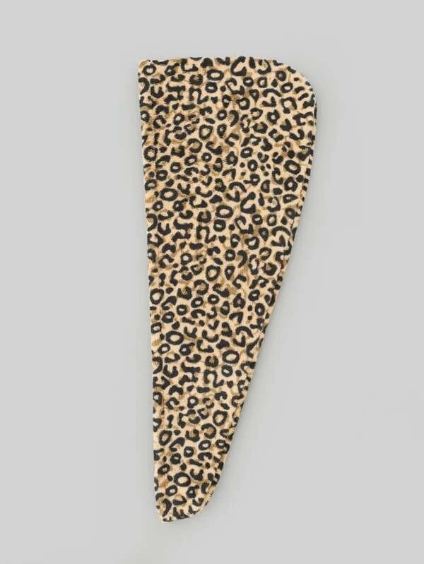  Leopard Hair Drying Cap