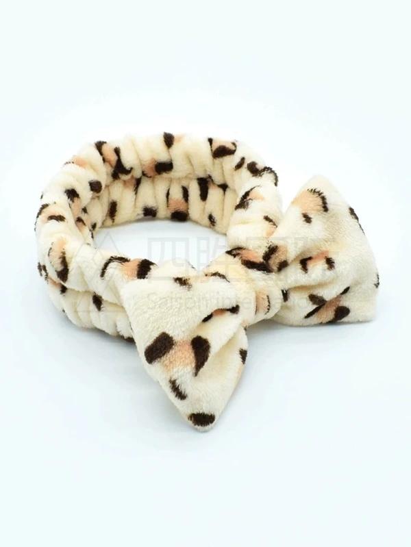 Leopard Print Bath Headband