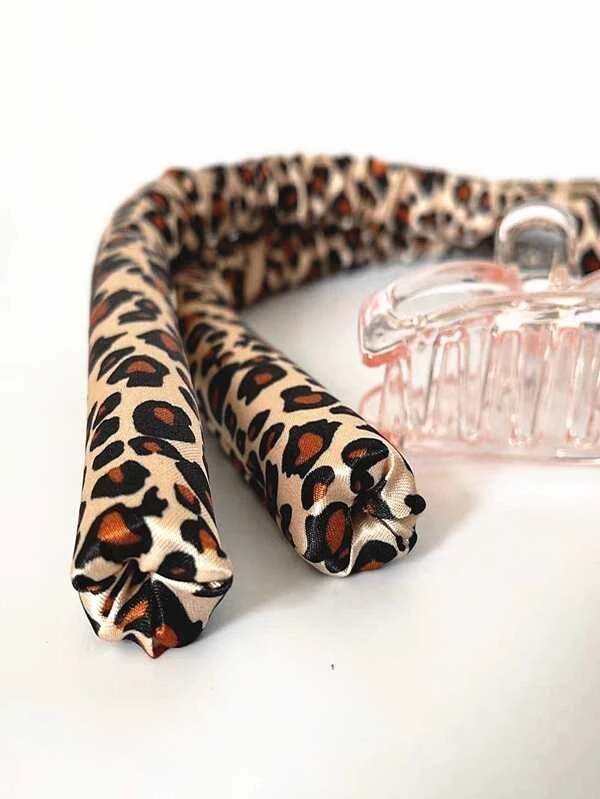  Leopard Print Hair Roller Tool Set