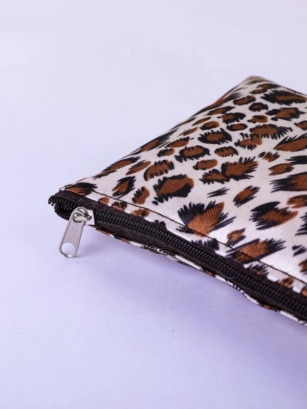 Leopard Zipper Makeup Bag