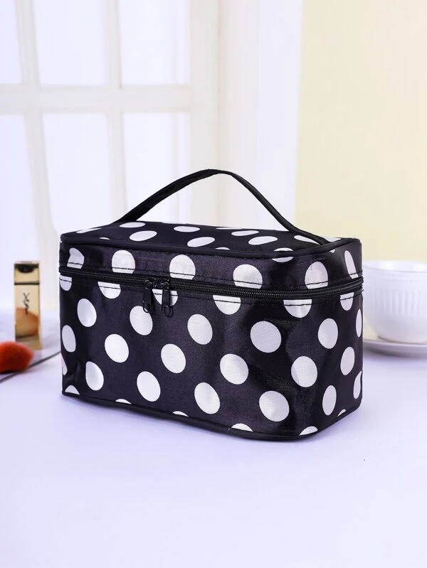 Letter Graphic Makeup Bag