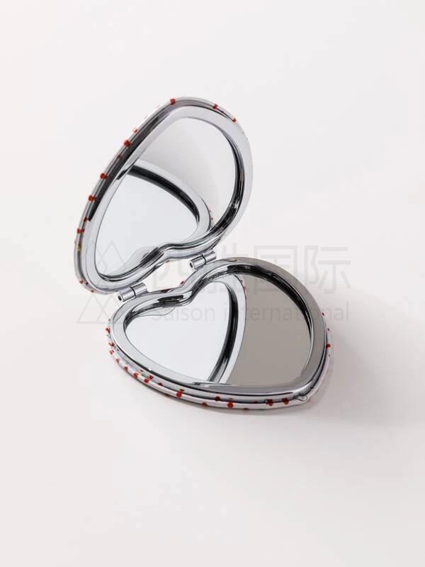 Lip Pattern Double-sided Makeup Mirror