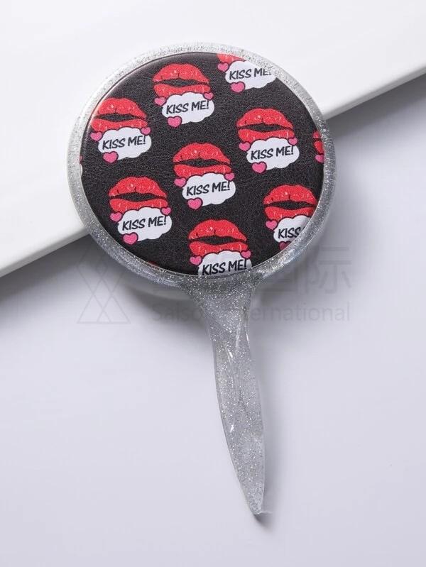 Lip Pattern Makeup Mirror