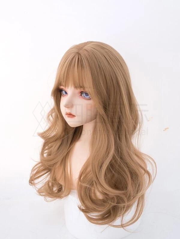 Long Curly Synthetic Wig With Bangs