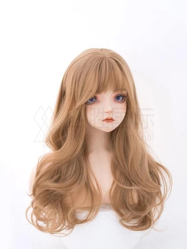 Long Curly Synthetic Wig With Bangs