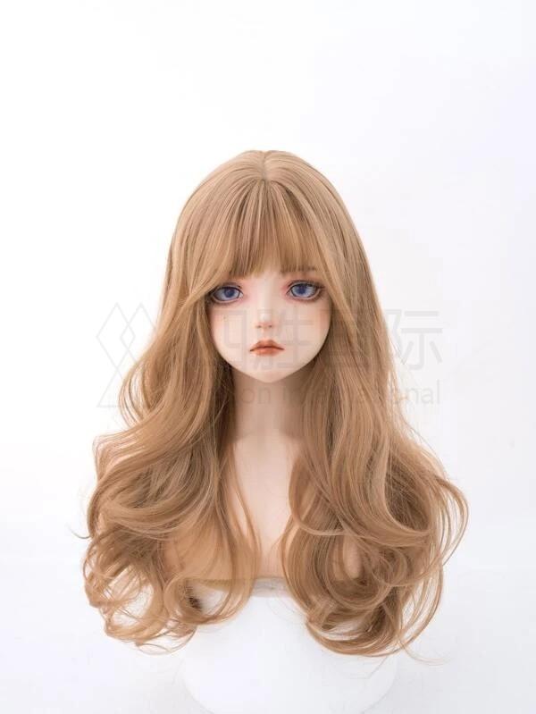 Long Curly Synthetic Wig With Bangs