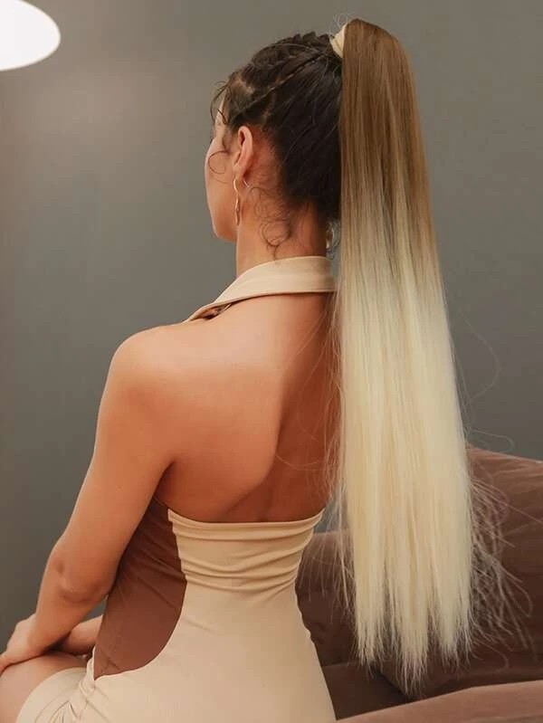 Long Straight Ponytail Hair Extension