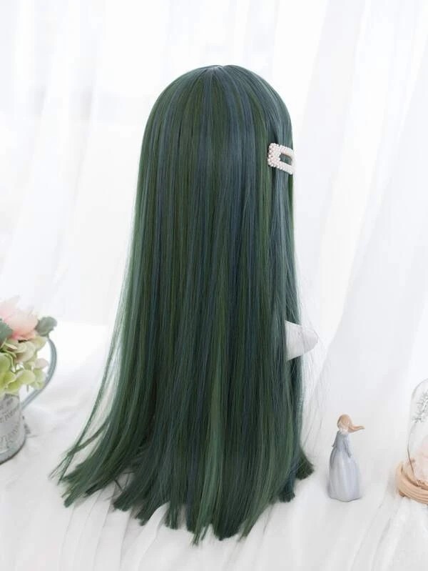 Long Straight Synthetic Wig With Bangs