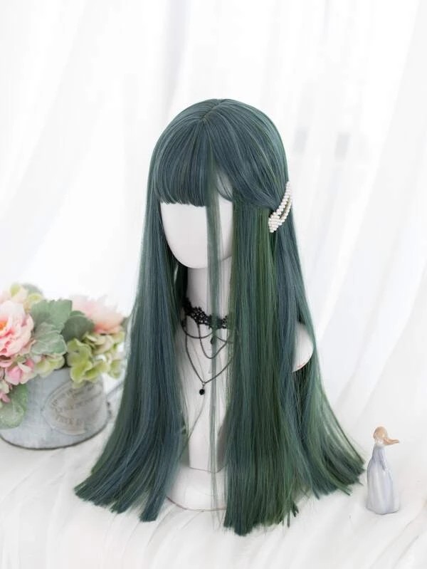 Long Straight Synthetic Wig With Bangs