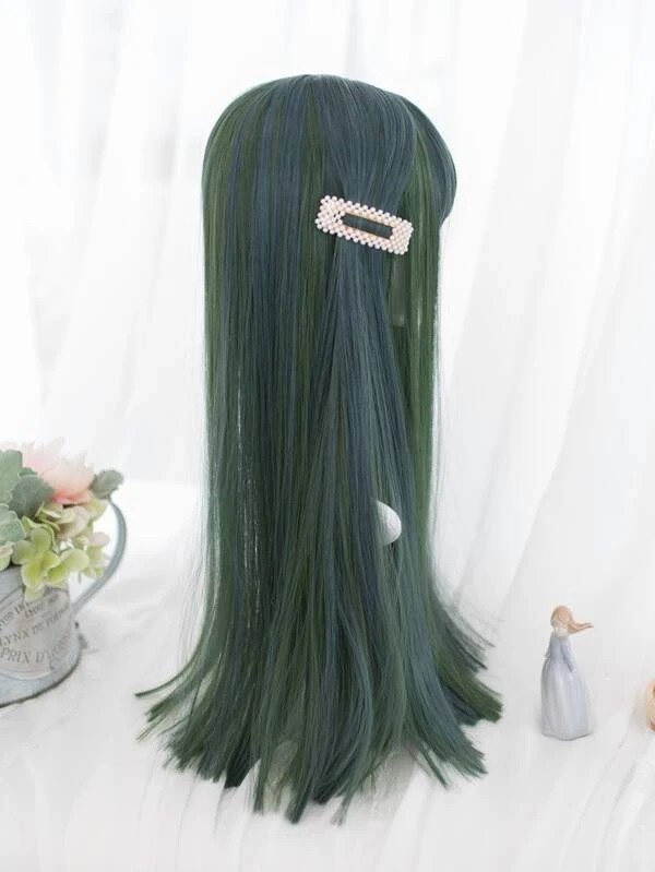 Long Straight Synthetic Wig With Bangs