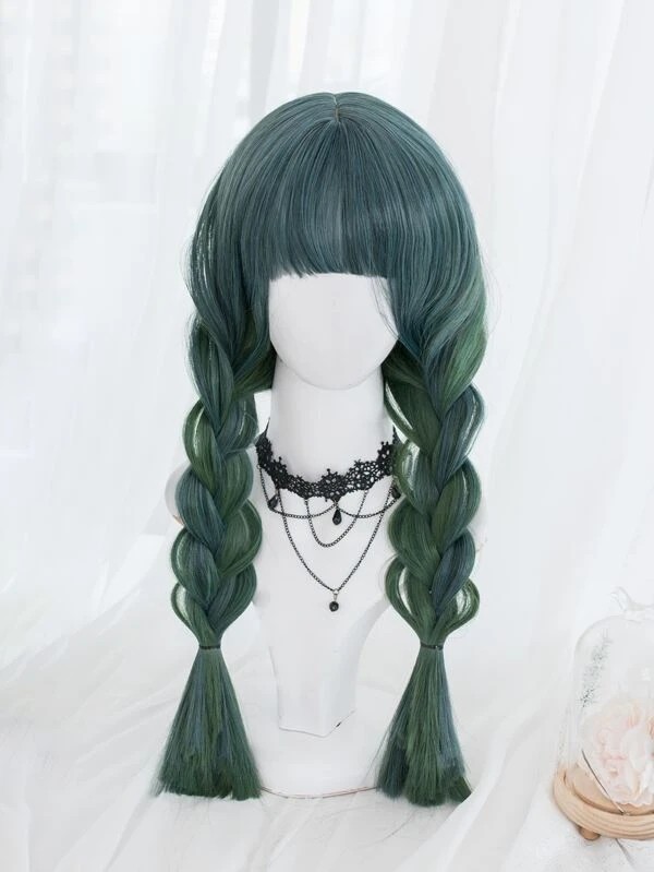 Long Straight Synthetic Wig With Bangs