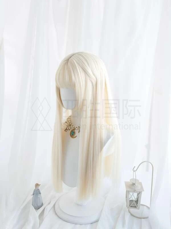 Long Straight Synthetic Wig With Bangs