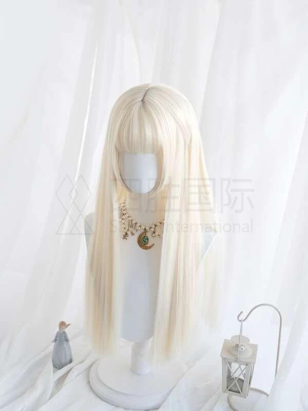 Long Straight Synthetic Wig With Bangs