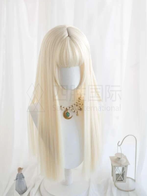 Long Straight Synthetic Wig With Bangs