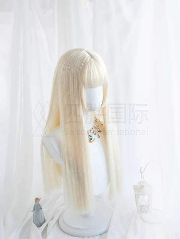 Long Straight Synthetic Wig With Bangs