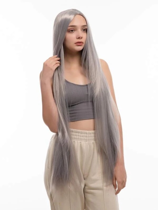 Long Straight Synthetic Wig1