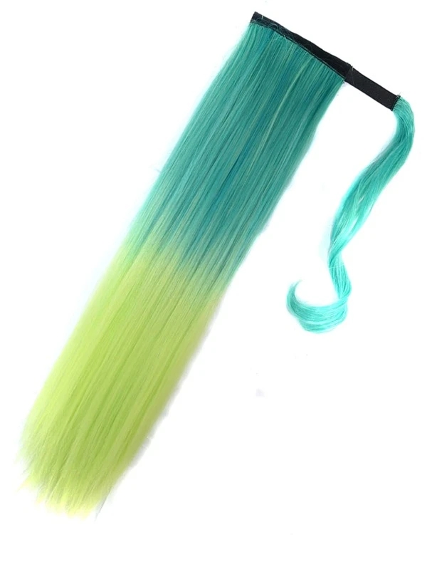 Magic Tape Long Ombre Straight Ponytail Synthetic Hair Extension