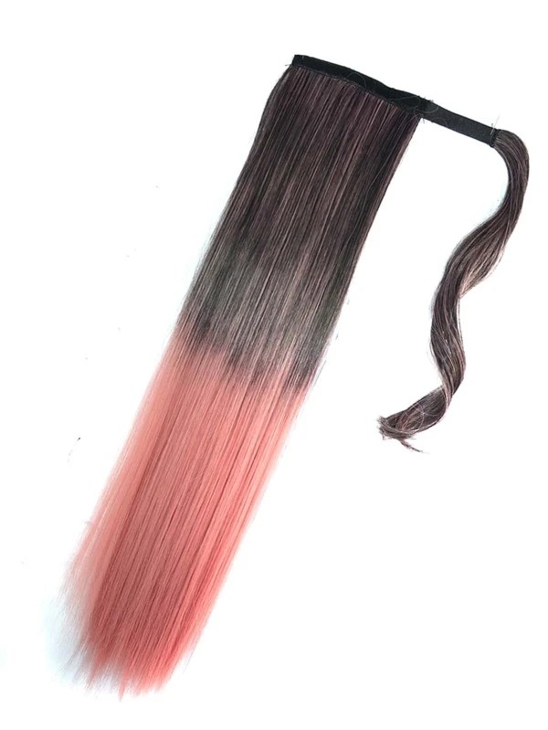 Magic Tape Long Ombre Straight Ponytail Synthetic Hair Extension