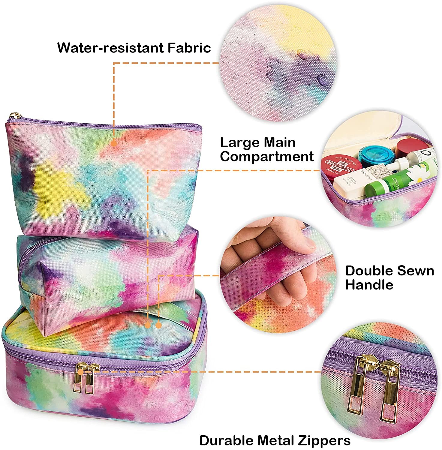 Makeup Bag 3Pcs