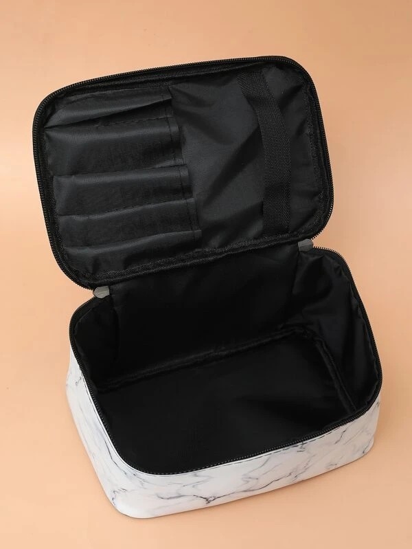 Marble Pattern High Capacity Makeup Bag