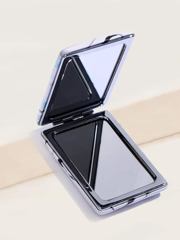 Marble Pattern Portable Mirror