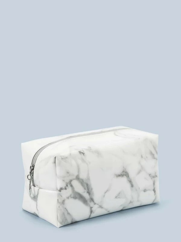 Marble Print Makeup Bag