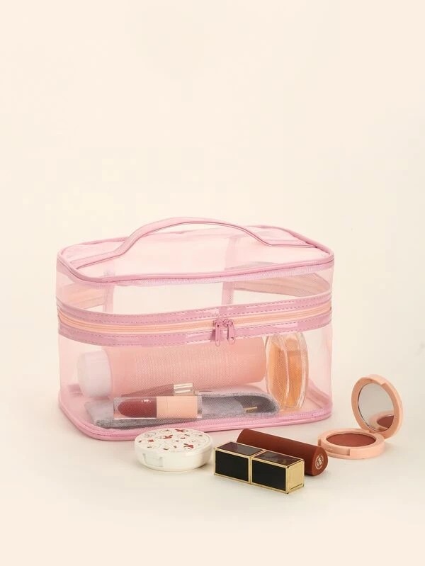 Mesh Square Makeup Bag