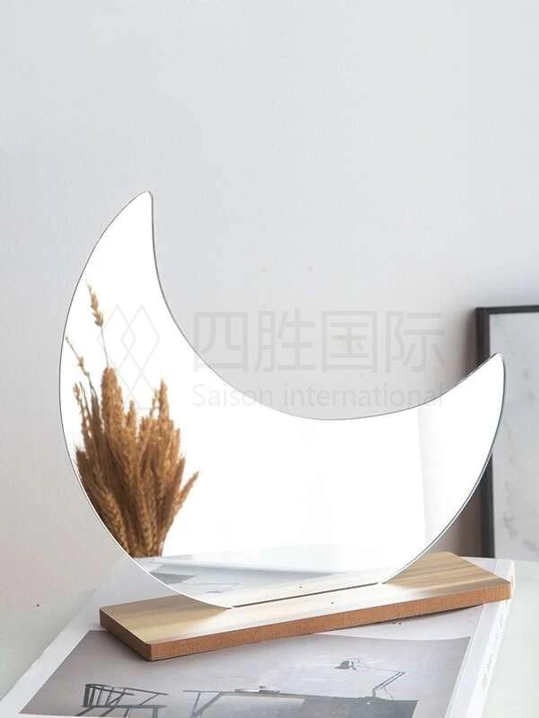 Moon Shaped Desktop Makeup Mirror