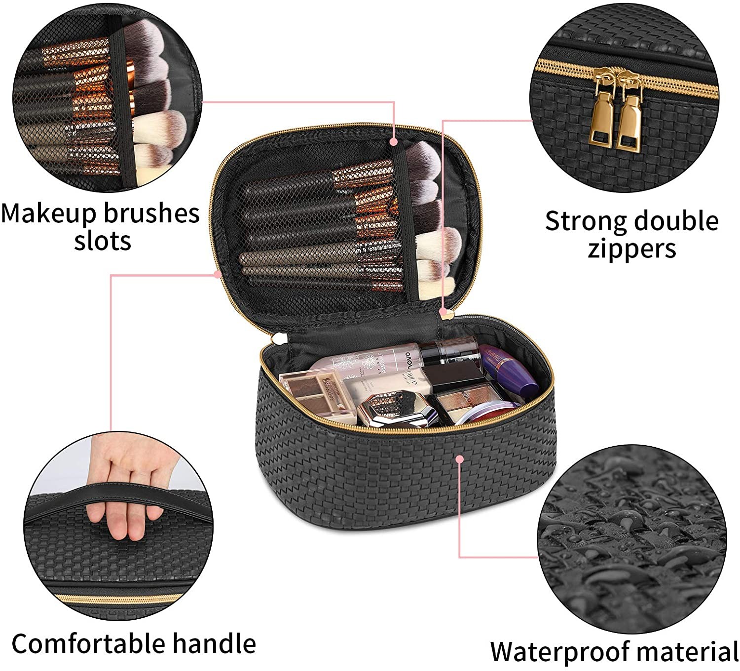 Multi-functional waterproof portable travel makeup tool bag