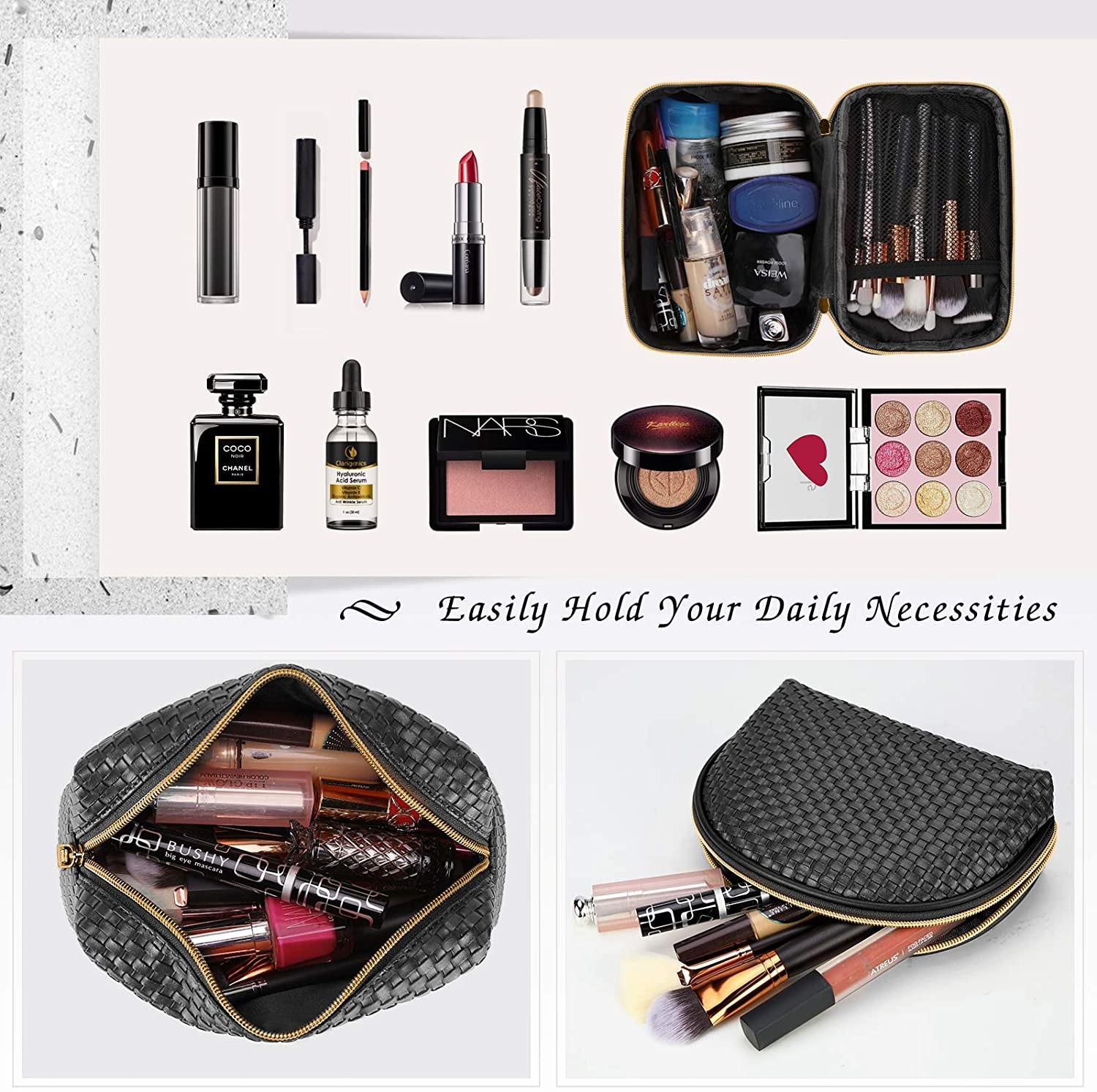 Multi-functional waterproof portable travel makeup tool bag