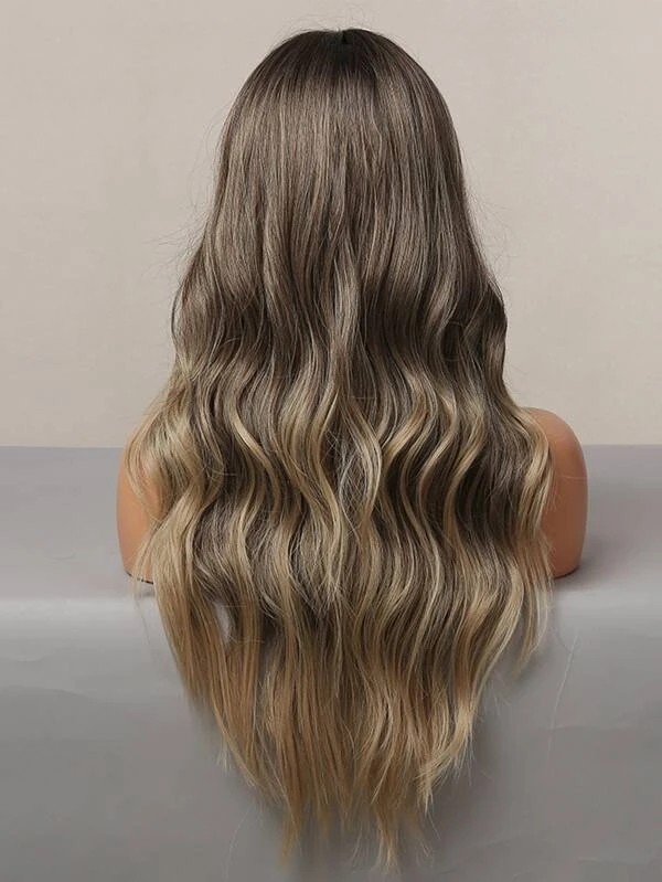 Natural Ombre Long Curly Wig