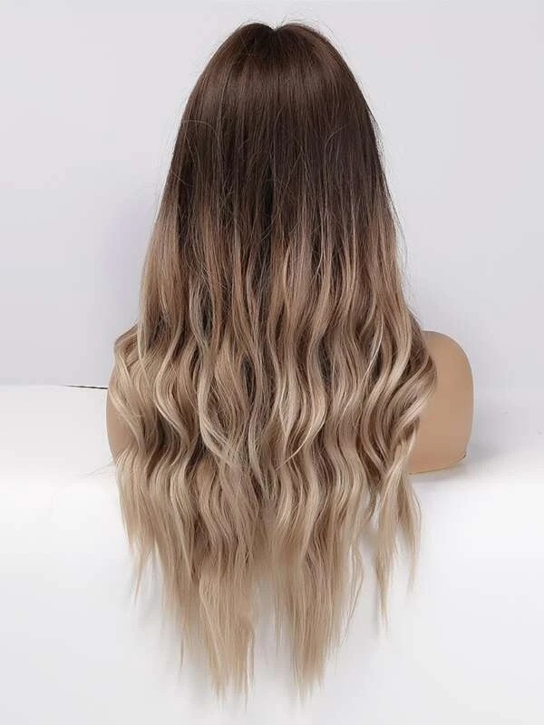 Natural Ombre Long Curly Wig