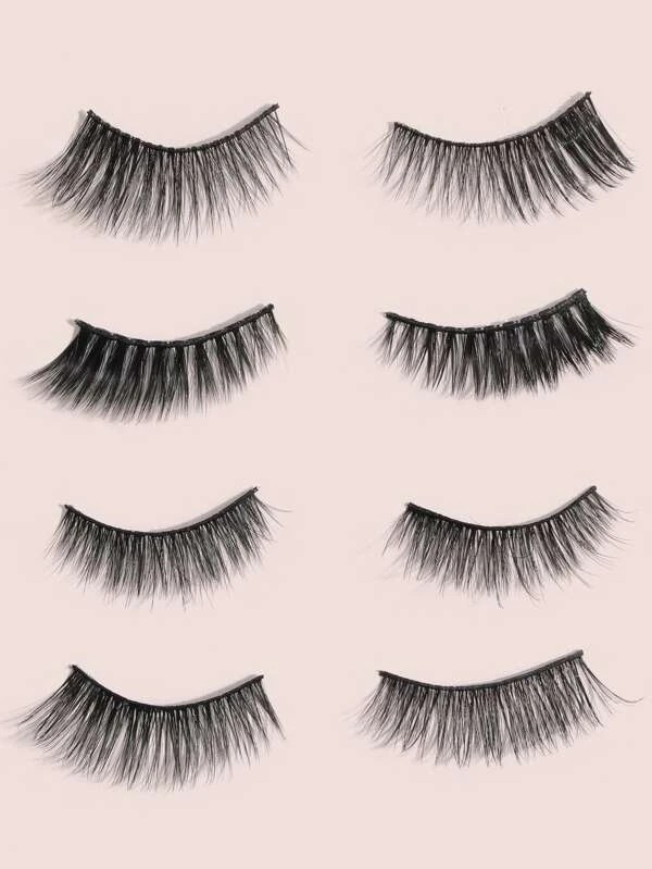 Natural simulated long false eyelashes