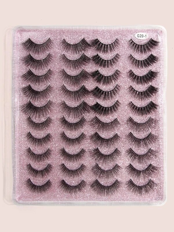 Natural simulated long false eyelashes