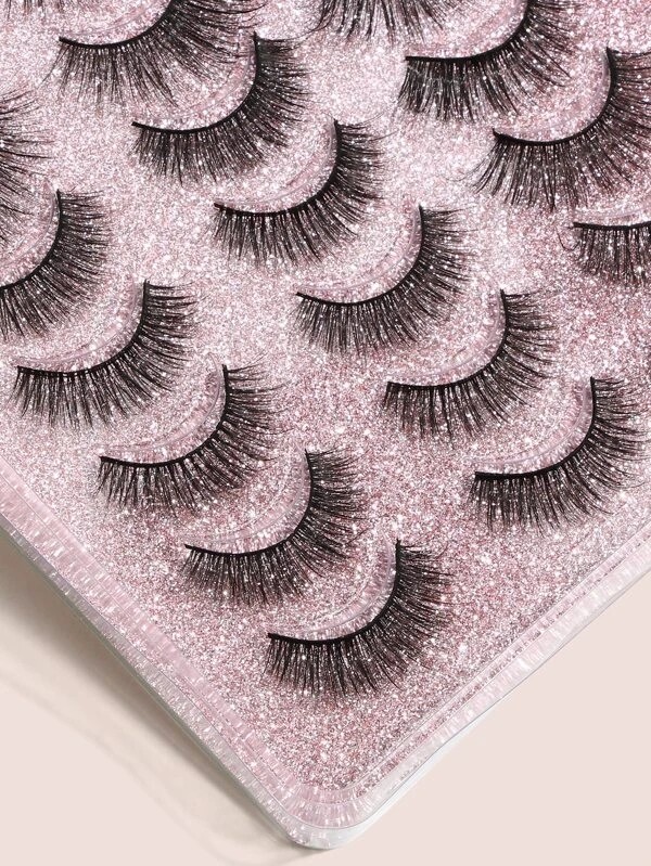 Natural simulated long false eyelashes