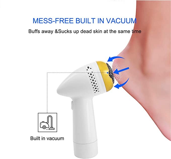 Portable rechargeable foot grinder pedicure care kit