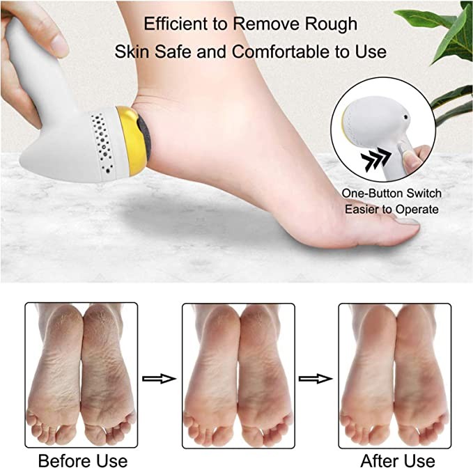 Portable rechargeable foot grinder pedicure care kit