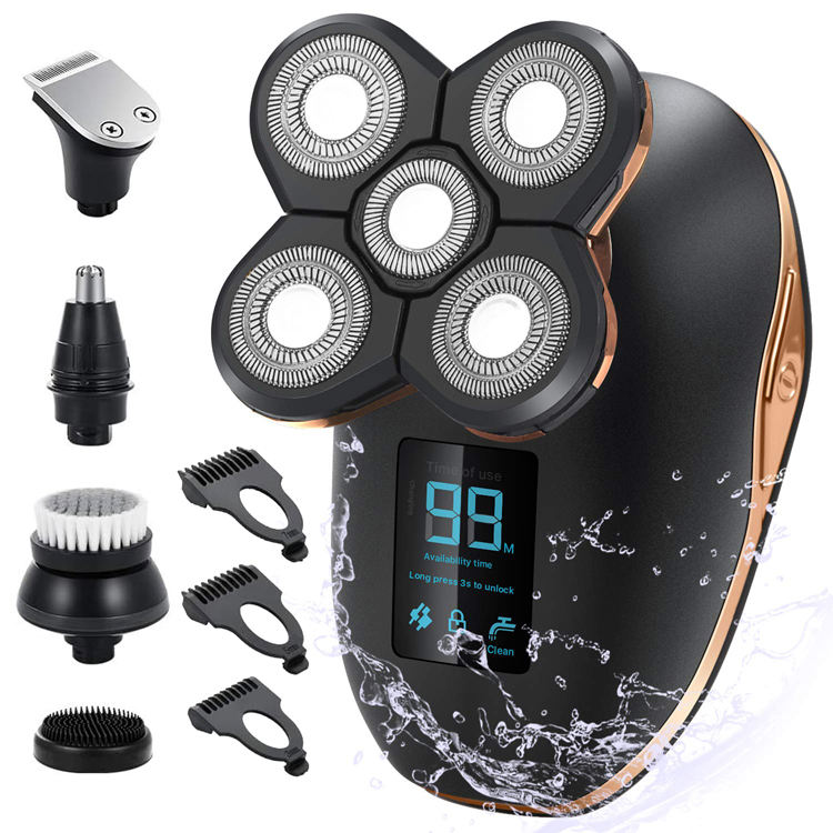 Professional Kit 5 in 1 Five Head Rechargeable Shaver 