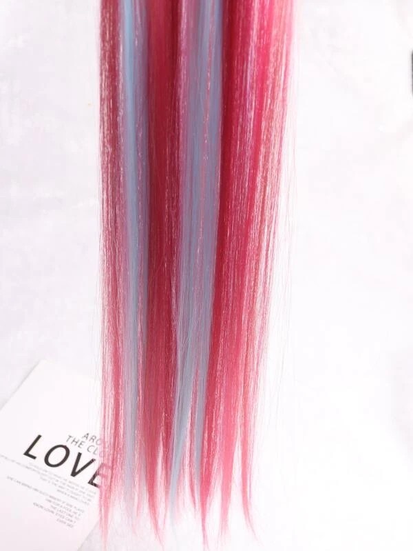 ROMWE 5pcs Long Straight Synthetic Hairpiece