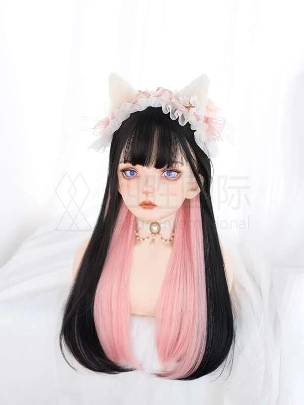 Long Straight Synthetic Wig With Bangs