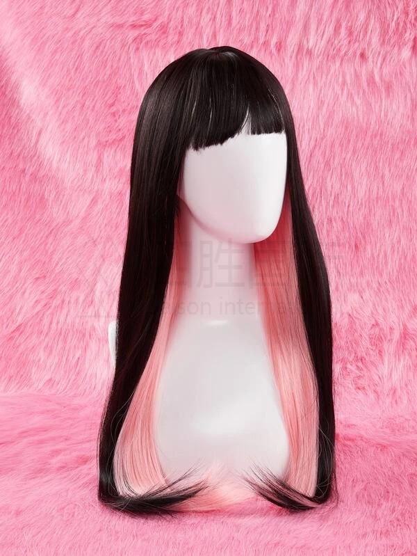 Long Straight Synthetic Wig With Bangs