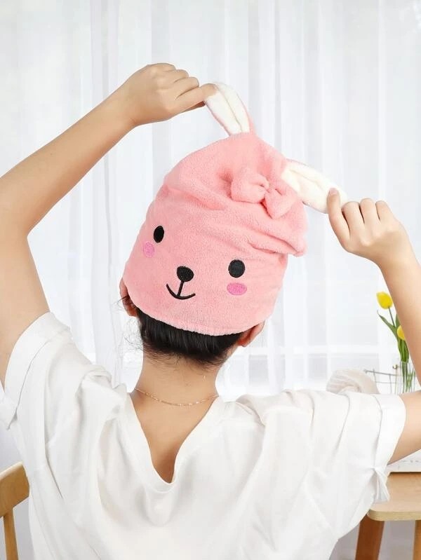 Rabbit Design Random Hair Drying Cap