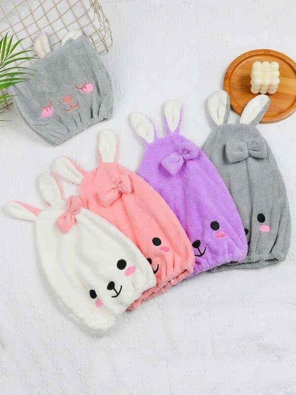 Rabbit Design Random Hair Drying Cap