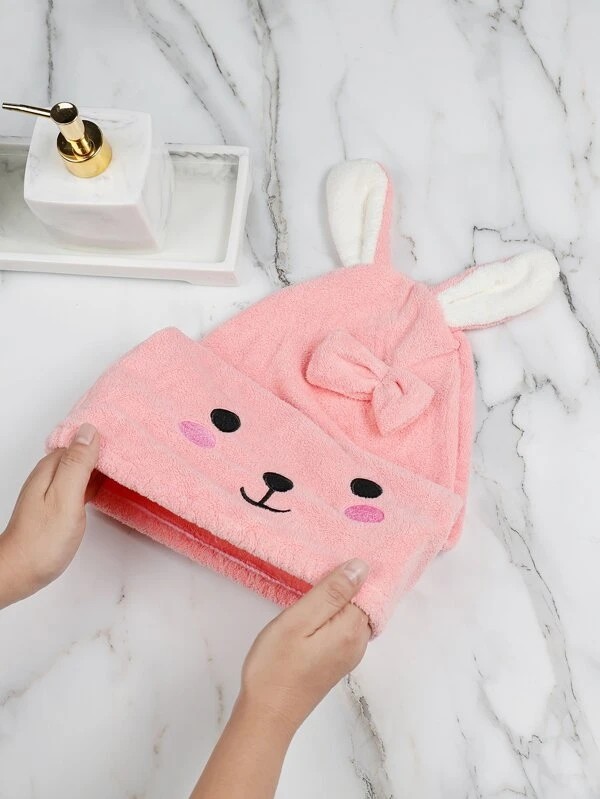 Rabbit Design Random Hair Drying Cap