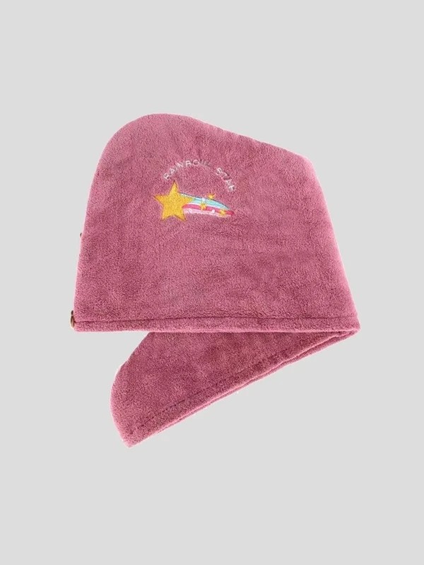 Rainbow Embroidery Dry Hair Cap