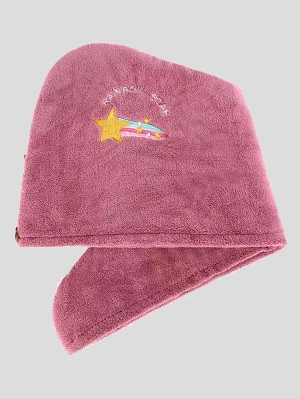 Rainbow Embroidery Dry Hair Cap