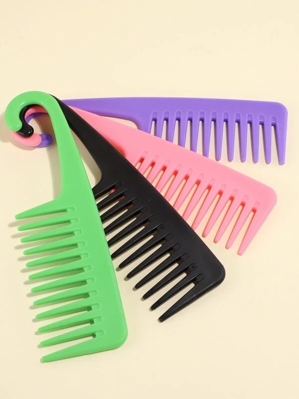 Random Color Wide Tooth Hair Comb