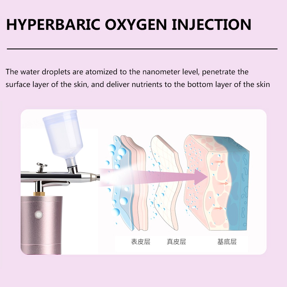 SPA High Pressure Oxygen Injection Facial  Water Supplementary Instrument