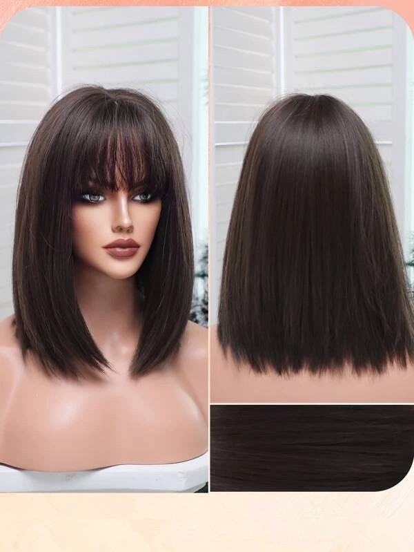 Short 1Straight Synthetic Wig With Bangs