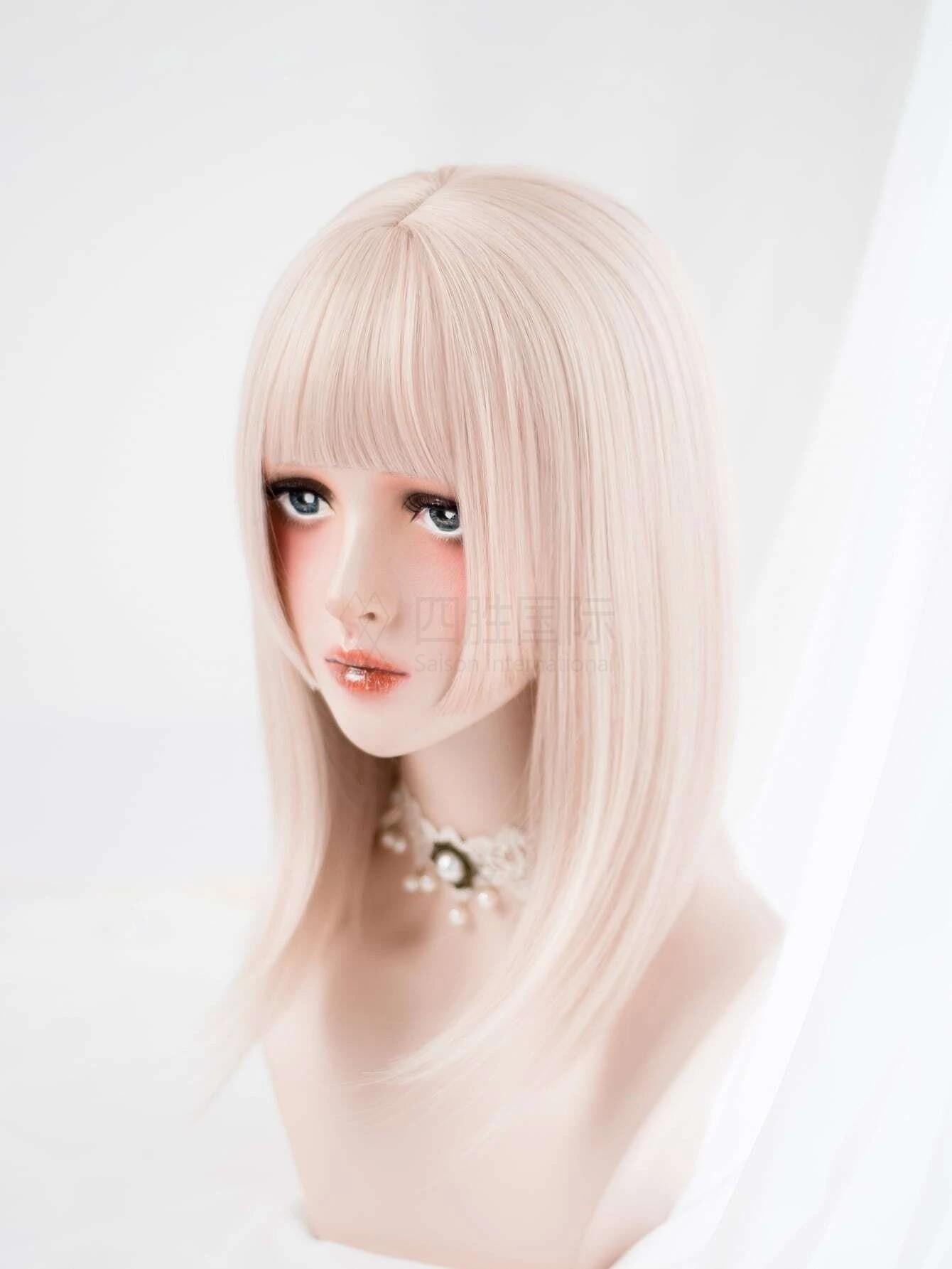 Short Straight Synthetic Wig With Bangs